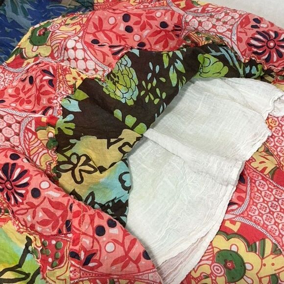 ALLISON BRITTNEY Tiered Gauze Boho Lined Mini Skirt - Picture 4 of 8